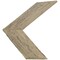 Ekena Millwork 13"W x 16"H x 3/4"D Vintage Farmhouse 3 1/2" Chevron, Barnwood Decor Collection, Chalk Dust White DECR13X16X075CHVWH - alternate 2